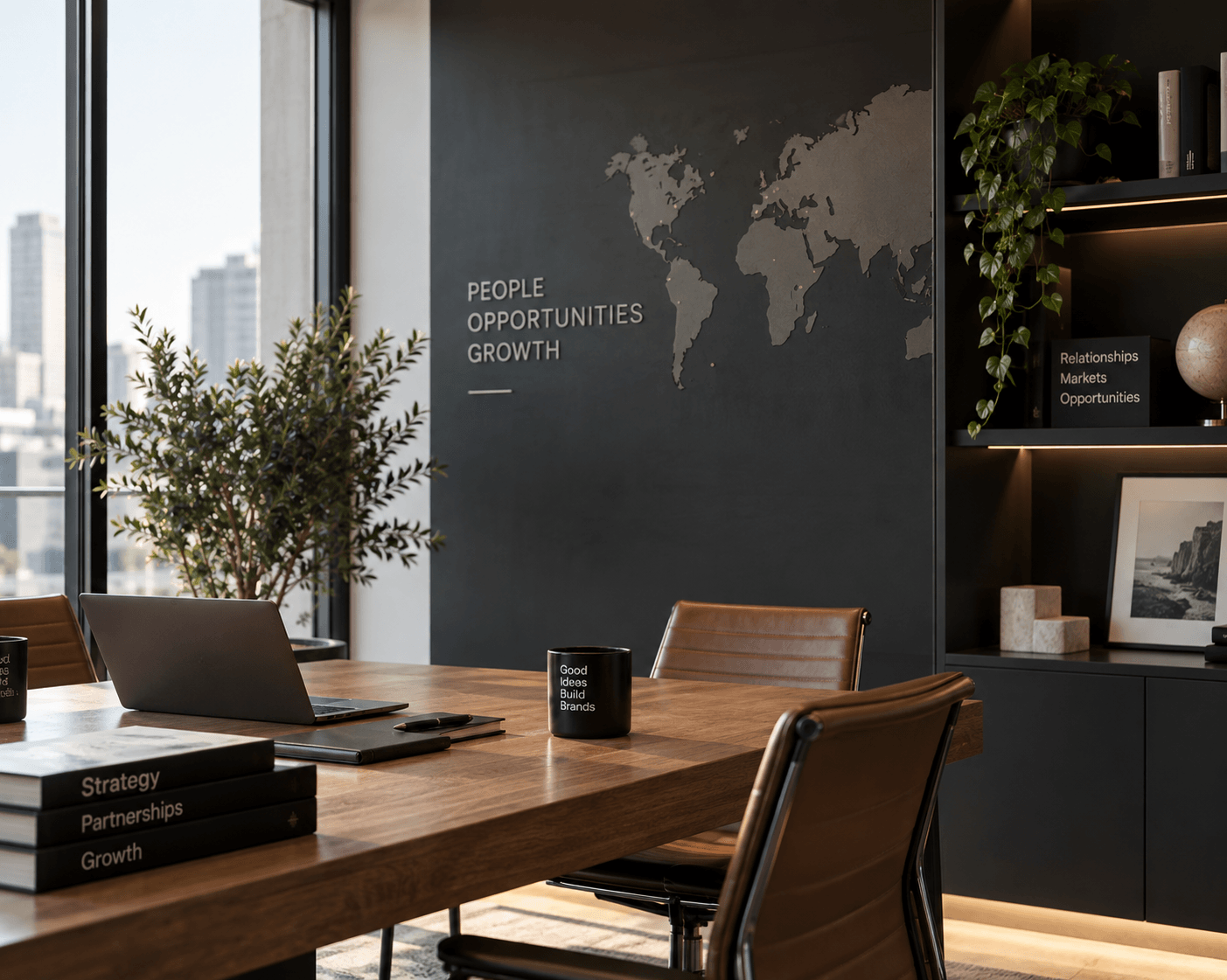 Considered product display inside a contemporary retail space